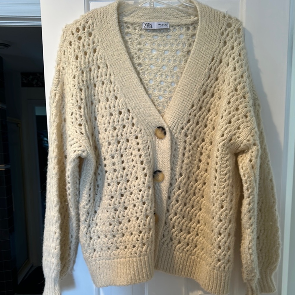 Zara Cream Knit Sweater